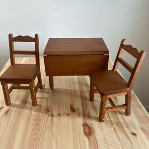 American Girl Molly Table & Chairs